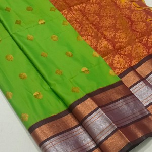 Semi soft silk saree with blouse06