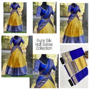 Pure silk  half saree Collection