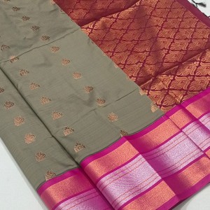 Semi soft silk saree with blouse01