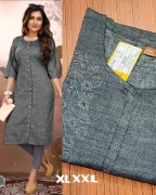 $25.00 CAD STONE WORKED  FRONT_SLIT KURTIS 
