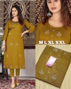 $25.00 CAD STONE WORKED  FRONT_SLIT KURTIS