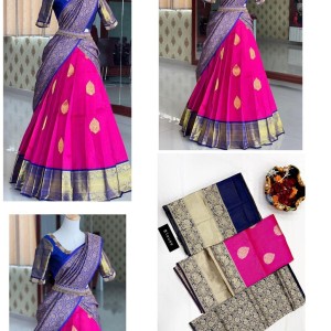 Pure silk  half saree Collection