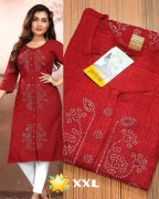 $25.00 CAD STONE WORKED  FRONT_SLIT KURTIS 