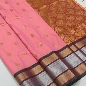 Semi soft silk saree with blouse02