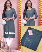 $25.00 CAD STONE WORKED  FRONT_SLIT KURTIS
