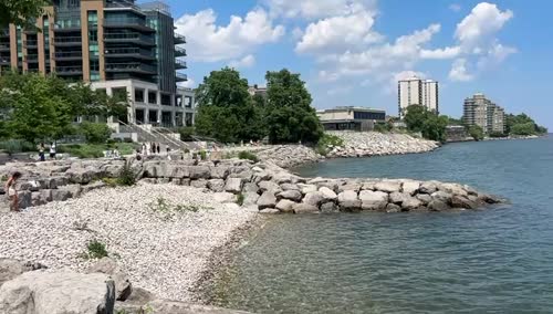 Burlington downtown lakeside beach