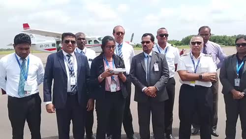 பலாலியி வந்திறங்கிய DPA நிறுவனத்தின் விமானம்
